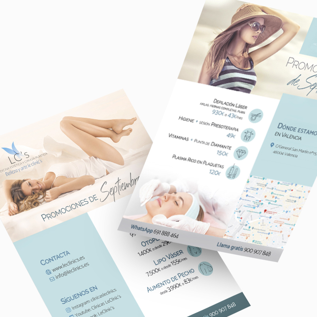 Flyer Díptico LeClinic's