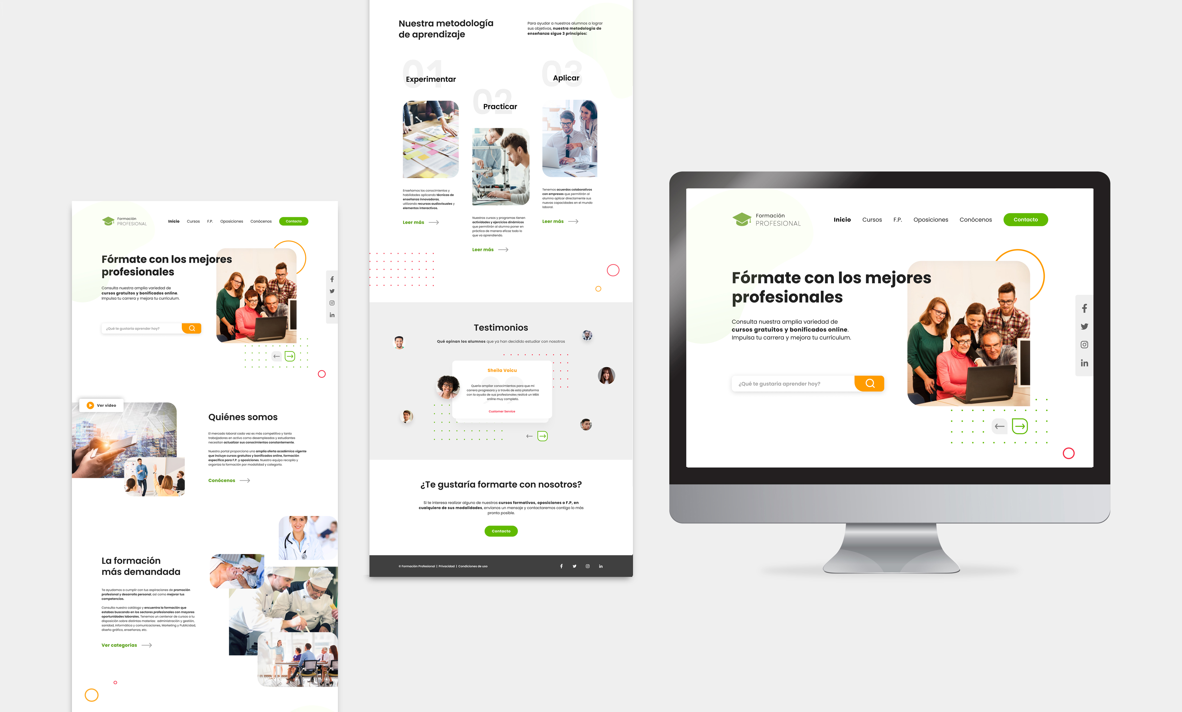 Página web formación Desktop