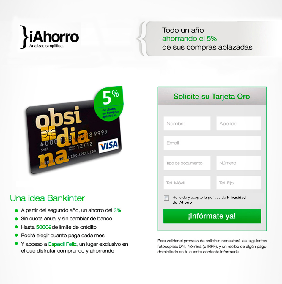 Landing Page Obsidiana