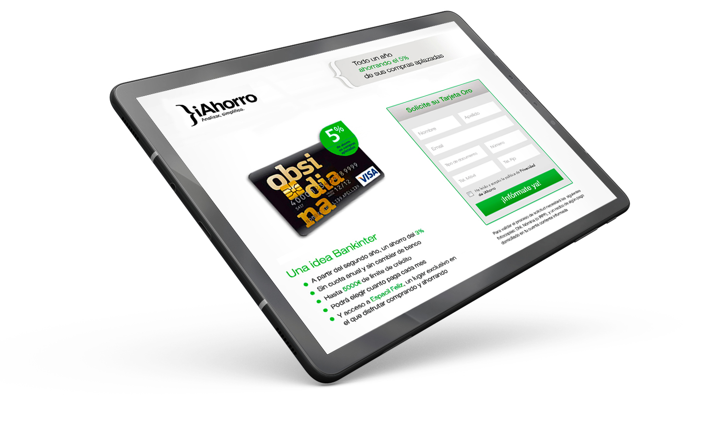 Landing Page Obsidiana